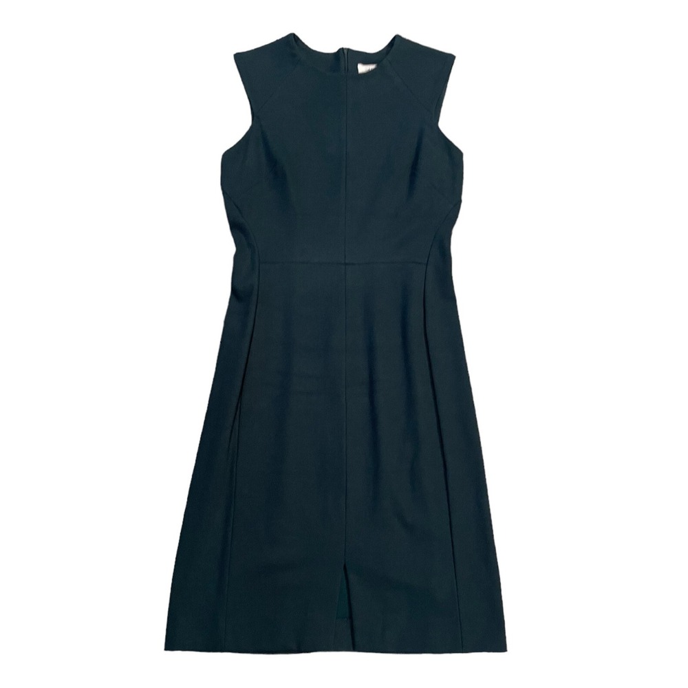 MM Lafleur Womens Dress Green Size 10 Sleeveless Sheath Stretch Nylon
